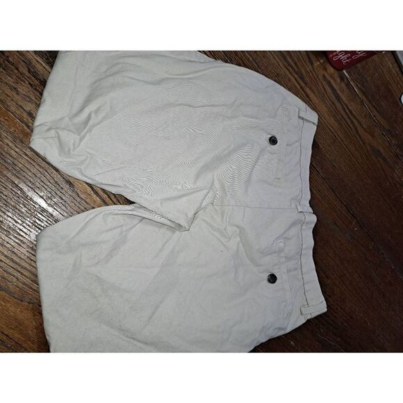33x30 Old Navy Khaki Tan Classic Straight Flat Front Cotton Pants with Pockets - Picture 3 of 3